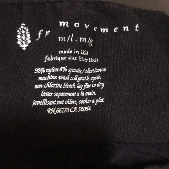 Free People Black Workout Tights - Picture 6 of 6